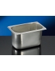 BACINELLA VASCHETTA GELATERIA INOX DA LT. 4,2 - Larghezza mm 265 - Profondità mm 160 - Altezza mm 150