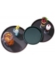 VASSOIO ROTONDO IN POLIPROPILENE ANTISCIVOLO - COLORE NERO - DIAMETRO MM 279