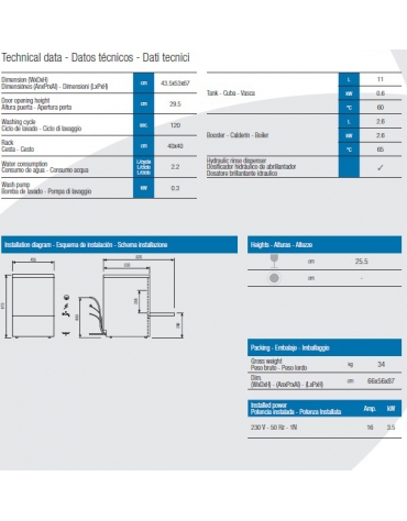 Lavabicchieri per bar professionale cesto rotondo diametro cm 40 - Altezza max bicchiere cm 25,5