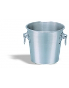 SECCHIELLO CHAMPAGNE ACCIAIO INOX CON MANIGLIE SNODATE