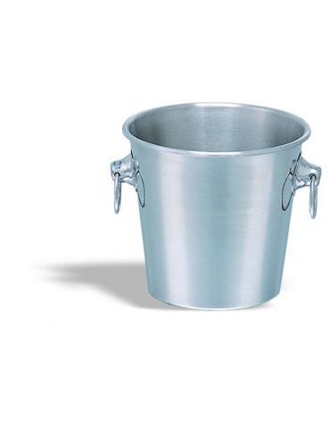 SECCHIELLO CHAMPAGNE ACCIAIO INOX CON MANIGLIE SNODATE