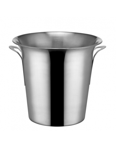 SECCHIELLO CHAMPAGNE ACCIAIO INOX CON MANIGLIE FISSE