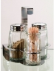 SET 3 PEZZI SALE PEPE STECCHI ACCIAIO INOX - Altezza mm 350