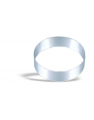 ANELLO ROTONDO PER MOUSSE ACCIAIO INOX - Diametro mm 280 - Altezza mm 45