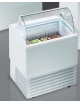 Vetrina gelato statica con vetri curvi N° 4 Vaschette Lt 5 - cm 82,4 x 76 x 117,6H