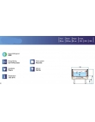 Isola surgelati aperta ventilata per supermercato cm 250x104x92h