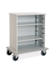 Carrello portabiancheria aperto cm 100x62x118h - 3 ripiani