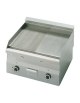 Fry Top elettrico da banco con piastra 2/3 liscia e 1/3 rigata CROMATA -trifase - cm 60x60x28h