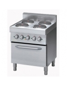 Cucina elettrica 4 piastre elettriche con forno elettrico a conv