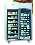 Frigorifero ospedaliero Porta a vetri Lt 1420 Esterno in acciaio bianco cm 138×80,7×210,5h