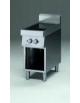 Piano di cottura elettrico in vetroceramica su armadio aperto - potenza 2x2,5 kW - cm 40x70x85h