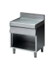Elemento Neutro con cassetto su armadio aperto per cucina professionale cm 70X70X85H