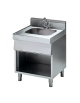 Lavello su armadio aperto cm 70x70x85h