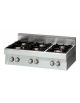 Cucina a gas professionale 6 fuochi da banco cm 110x70x28h