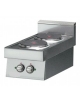 Piano di cottura elettrico 2 piastre - 2x2,6Kw - versione top cm 40x70x28h