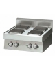Piano di cottura elettrico 4 piastre quadre - 4x2,6 Kw - versione top cm 70x70x28h