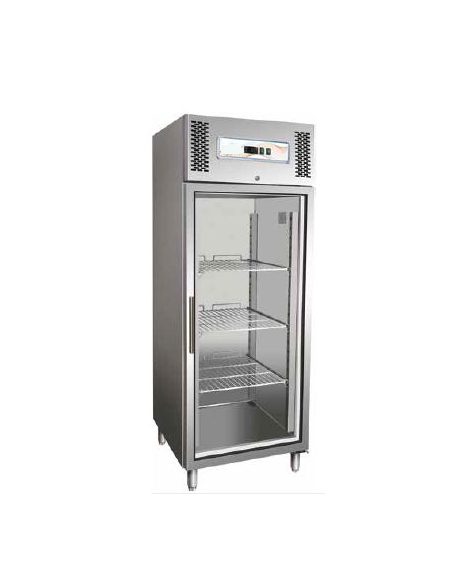 Congelatore inox ad armadio ventilato Lt 700 cm 74x83x212h
