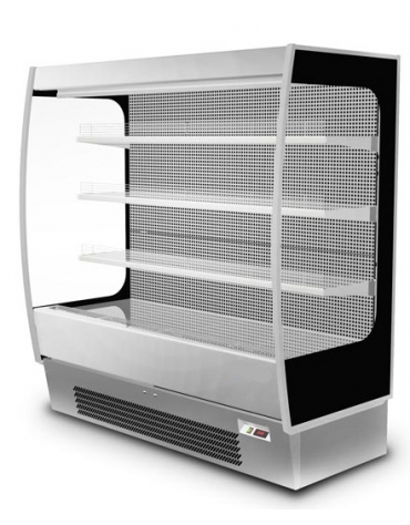 Murale refrigerato INOX per frutta e verdura cm 131x88,8x199,1h