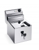 Friggitrice elettrica da banco Lt 10 con rubinetto - TRIFASE