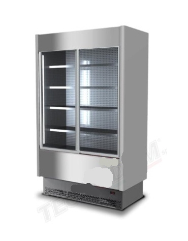 Murale refrigerato INOX con porte scorrevoli cm 158x81x204h