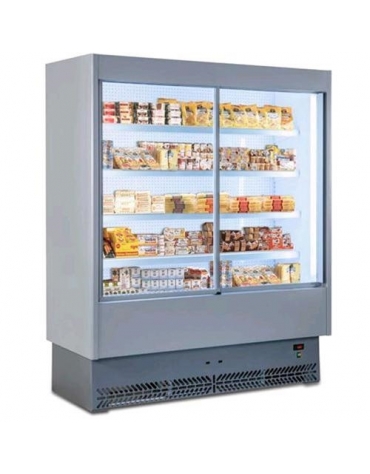 Murale refrigerato INOX con porte scorrevoli cm 158x65x195,8h