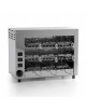 Fornetto elettrico inox 9 pinze a 2 piani per toast e panini - Potenza Kw 4 - Monofase
