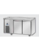 Tavolo Refrigerato GN 1/1 a bassa temperatura 2 porte senza piano di lavoro e gruppo motore a sx cm 142x71,5x80h
