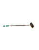 SPAZZOLA DOPPIA INOX/OTTONE CON RASCHIETTO - CM 110H