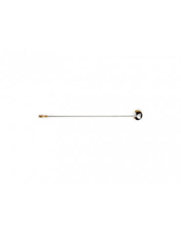 SPAZZOLA OTTONE GIREVOLE A MEZZALUNA H. 170 CM
