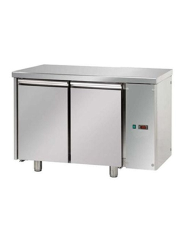 Tavolo Refrigerato 2 porte TN +2°+8°C, predisposto per unità frigorifera remota ( ESCLUSA) a destra cm 120x70x85h