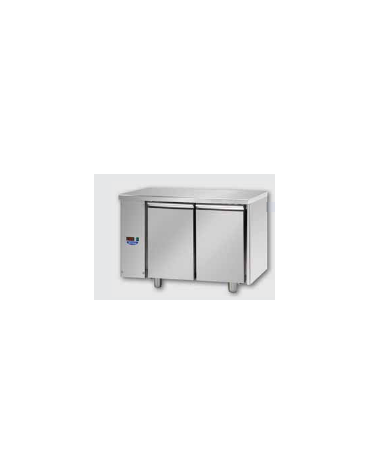 Tavolo Refrigerato GN 1/1 con 2 porte, predisposto per unità frigorifera remota a sinistra cm 120x70x85