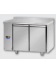 Tavolo Refrigerato, 2 porte ,con alzatina , predisposto per unità frigorifera remota a sinistra cm 120x70x95h