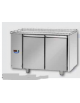 Tavolo Refrigerato GN 1/1 con 2 porte, senza piano di lavoro, predisposto per unità frigorifera remota a sinistra cm 120x70x80h