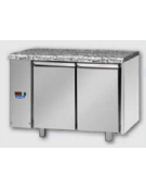 Tavolo Refrigerato 2 porte e piano di lavoro in Granito per unità frigorifera remota a sx cm 121x70x85h