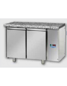 Tav. Refrigerato GN 1/1 con 2 porte e piano di lavoro in Granito, predisposto per unità frigorifera remota a destra cm 121x70x85
