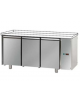 Tavolo Refrigerato GN 1/1 con 3 porte, senza piano di lavoro, predisposto per unità frigorifera remota cm 165x70x80 h