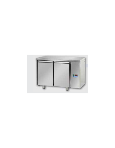 Tavolo Refrigerato GN 1/1 con 2 porte predisposto per unità frigorifera remota a bassa temperatura cm 120x71,5x85h