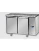 Tav. Refrigerato con 2 porte, p. di lavoro in Granito, predisposto per unità frigorifera remota a bassa temp. cm 121x71,5x85h