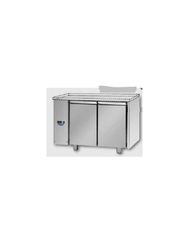 Tav. Refrigerato, 2 porte, senza piano di lavoro, predisposto per unità frigorifera remota a bassa temp. a sxcm 120x71,5x80h