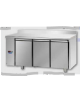 Tav Refrigerato, 3 porte, con alzatina 100 mm, predisposto per unità frigorifera remota a bassa temp. a sx cm 165x71,5x95h