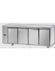 Tav. Refrigerato, 4 porte, senza piano di lavoro, predisposto per unità frigorifera remota a bassa temp. a sx cm 210x71,5x80h