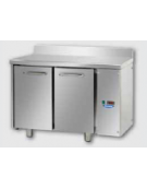 Tavolo Refrigerato 2 porte con alzatina predisposto per unità frigorifera remota cm 120x70x95h