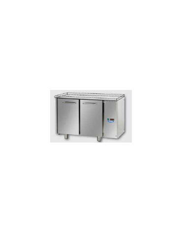 Tavolo Refrigerato GN 1/1 con 2 porte, senza piano di lavoro, predisposto per unità frigorifera remota cm 120x70x80h