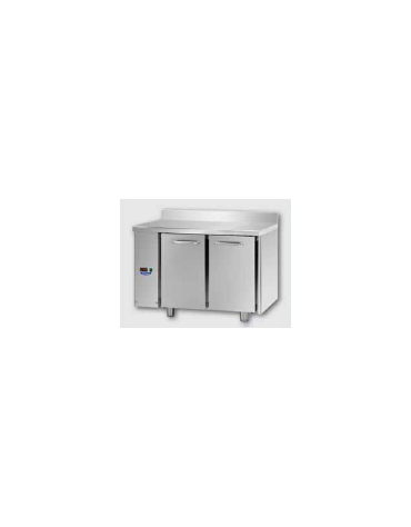 Tavolo Refrigerato 2 porte c/alzatina predisposto per unità frigorifera remota a sinistra cm 120x70x95h