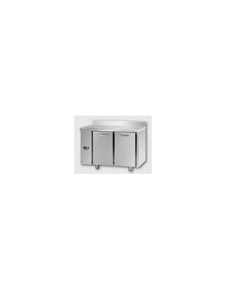Tavolo Refrigerato 2 porte c/alzatina predisposto per unità frigorifera remota a sinistra cm 120x70x95h