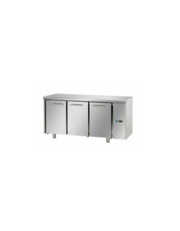Tavolo Refrigerato GN 1/1 con 3 porte, predisposto per unità frigorifera remota cm 165x70x85h