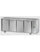 Tavolo Refrigerato GN 1/1 con 4 porte e piano di lavoro in Granito, predisposto per unità frigorifera remota cm 211x70x85h
