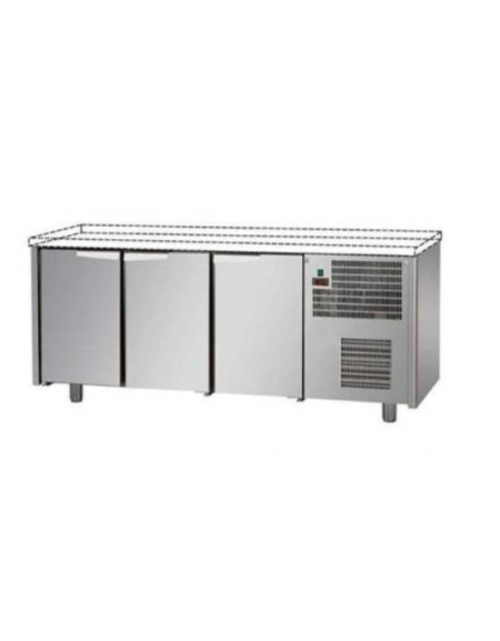 Tavolo Refrigerato a temperatura normale con 3 porte senza piano di lavoro cm 191x60x80h