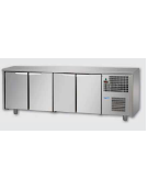 Tavolo Refrigerato a temperatura normale con 4 porte cm 236x60x85h