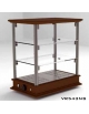 Vetrinetta riscaldata per colazioni da banco cm 54x35x62,3h - N° 3 Piani espositivi - Montanti in alluminio/argento